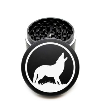 USA Made The Puck® Grinder: The Howling – Heavy Duty 90mm Black Cannabis Grinder