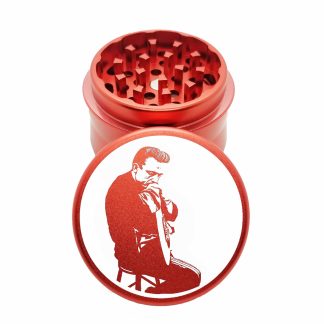 Johnny Cash 1 Red Mini Weed Grinder – Best Herb Pocket Grinder