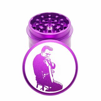 Johnny Cash 1 Purple Aluminum Herb Grinder – Small Weed Crusher