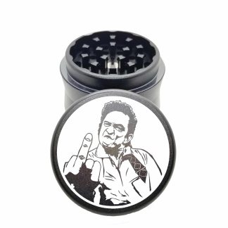 Johnny Cash 2 Black Mini Weed Grinder – Compact Herb Crusher