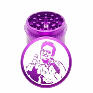 Johnny Cash 2 Purple Aluminum Weed Grinder – Best Pocket Crusher