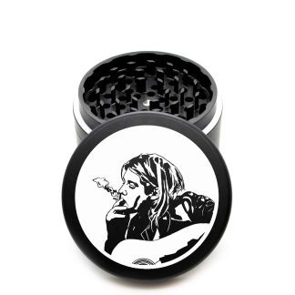 USAUSA Made The Puck® Grinder: Kurt Cobain – 90mm Black Music Icon Grinder