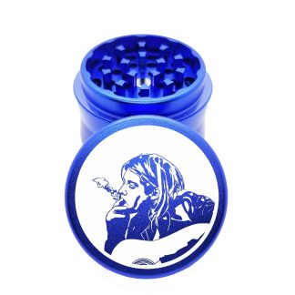 Kurt Cobain Blue Portable Herb Grinder – #1 Compact Crusher