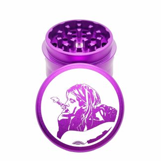 Kurt Cobain Purple Aluminum Weed Grinder – Mini Herb Grinder