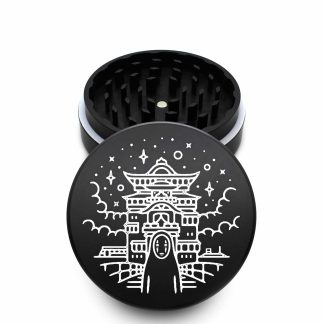 USA Made The Puck® Grinder: Kyoto, Black, 3.500 inch [90mm], 2 Piece