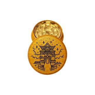 Kyoto Mini Wooden Weed Grinder – 2 Piece Pocket Herb Grinder