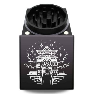 Kyoto American Made Square Herb Grinder – Premium 2.5 Inch Cubed Weed Mill