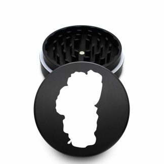 USA Made The Puck® Grinder: Lake Tahoe 1, Black, 3.500 inch [90mm], 2 Piece