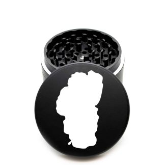 USA Made The Puck® Grinder: Lake Tahoe 1 – 90mm Black CNC Aluminum Herb Grinder