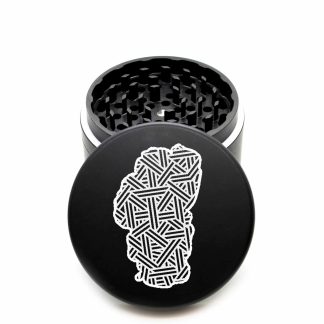 USA Made The Puck® Grinder: Lake Tahoe 3 – Premium 90mm Black Weed Grinder