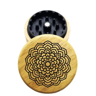 The Hybrid™ Mini Grinder: Larkspur – 2.3" Wooden Weed Grinder | Two Piece Herb Grinder