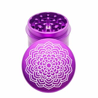 Larkspur Purple Compact Aluminum Grinder – Mini Herb Crusher