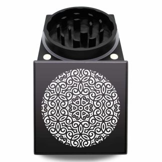 Loopy Mandala American Made Cubed Herb Grinder – Smooth Grinding Large Weed Crusher