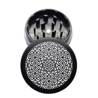 USA Made: Loopy Mandala, The Puck® Grinder, Gen II, Black, 63mm, 2-Piece