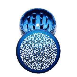 USA Made: Loopy Mandala, The Puck® Grinder, Gen II, Blue, 63mm, 2-Piece