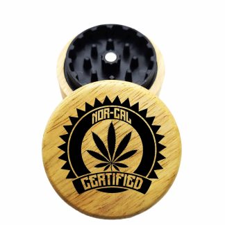 The Hybrid™ Mini Grinder: Nor Cal Cert – 2.3" Wooden Weed Grinder – Mini Grinder