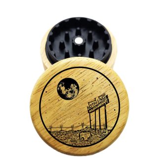 The Hybrid™ Mini Grinder: Nothing – 2.3" Wooden Weed Grinder – Mini Two Piece
