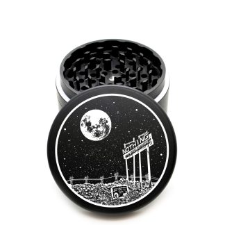 USA Made The Puck® Grinder: Nothing Arizona – 90mm Black Aluminum Herb Crusher