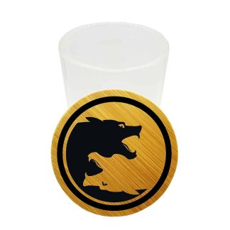 Dueling Panthers Herb Storage Jar – Cannabis Container Glass Bamboo Lid