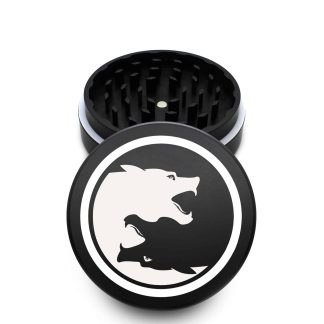 USA Made The Puck® Grinder: Panthers, Black, 3.500 inch [90mm], 2 Piece