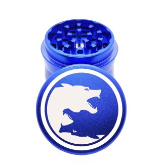 Dueling Panthers Blue Portable Herb Grinder – #1 Small Grinder