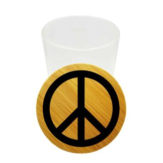 Peace Design Herb Storage Jar – Smell Proof Weed Container Bamboo Lid