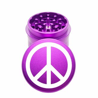 Peace Purple Compact Herb Grinder – Aluminum Mini Crusher