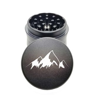 Peaks Black Compact Herb Grinder – #1 Small Aluminum Weed Grinder