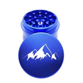 Peaks Blue Mini Weed Crusher – Portable 4 Part Herb Grinder