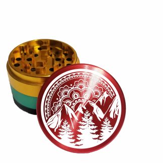MTMD Rasta Theme Full Size Weed Grinder – Top Rated Aluminum Kief Catcher