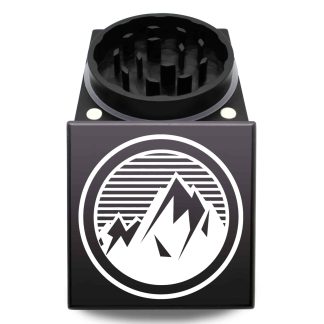 Retro Mountain USA Built Block Herb Grinder – Heavy Duty Large Weed Crusher