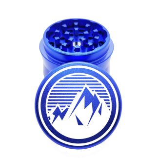 Retro Mountain Blue Small Herb Grinder – #1 Portable Weed Grinder