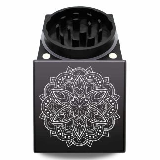 Rose Mandala CNC USA Square Herb Grinder – Smooth Grinding Large Weed Mill