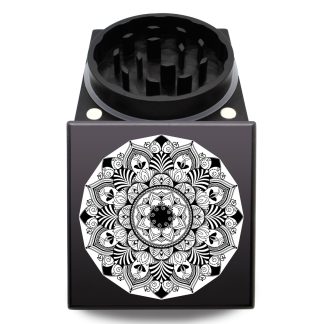 Royal Mandala USA Crafted Square Herb Grinder – Best Large 65mm Weed Mill