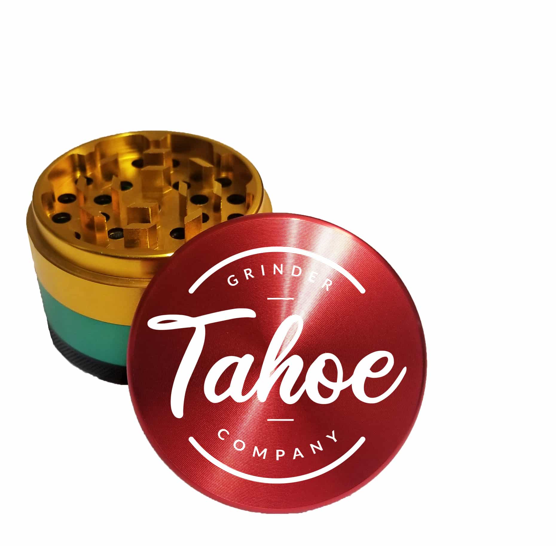 63mm 4 Piece Weed Grinder – Rasta Edition