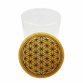 Sacred Geometry Herb Stash Jar – Smell Proof Cannabis Storage Glass Container