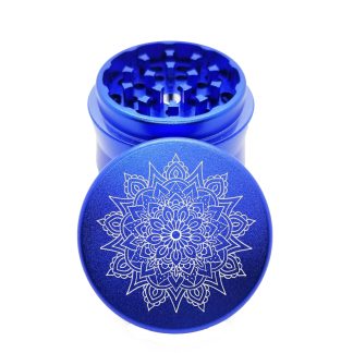 Sharktooth Mandala Blue Portable Weed Grinder – #1 Mini Grinder
