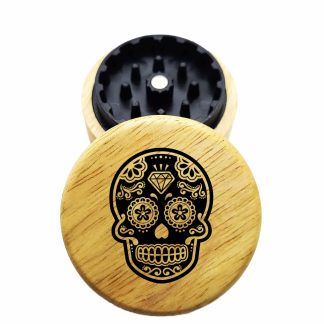 The Hybrid™ Mini Grinder: DOTD – 2.3" Wooden Weed Grinder – Mini Two Piece