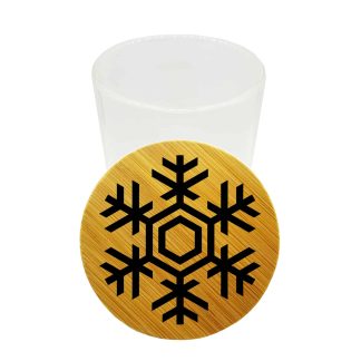 Snowflake Weed Storage Container – Airtight Glass Cannabis Jar 200ml
