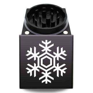 Snowflake USA Crafted Cubed Herb Grinder – Best 65mm Dual Piece Weed Mill
