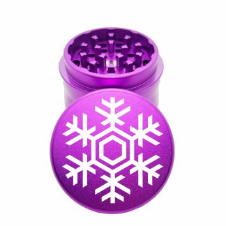 Snowflake Purple Compact Weed Grinder – Best Mini Metal Grinder