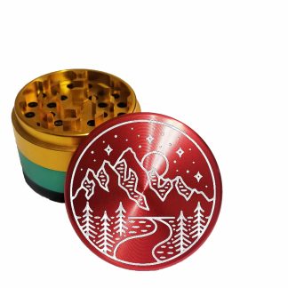 Starry Tahoe Rasta Style Large Aluminum Grinder – Best Smooth Weed Grinder
