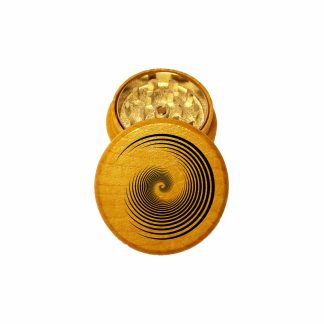 Swirly Mini Wooden Herb Grinder – Two Piece Wood Grinder