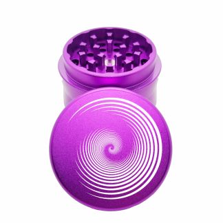 Swirly Purple Aluminum Weed Grinder – Best Mini Grinder