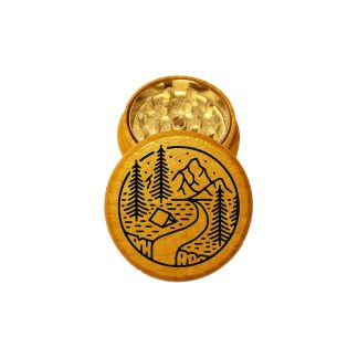 Tent in the Woods Mini Wood Herb Grinder – Pocket Two Piece Grinder