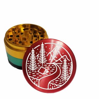 Tent Camping Rasta Theme Herb Grinder 2.5" – Top Rated Weed Crusher