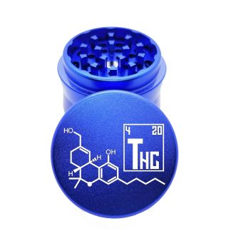 THC Molecule Blue Portable Weed Grinder – #1 Pocket Grinder