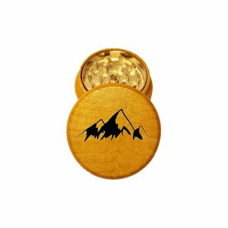 Peaks Mini Wooden Herb Grinder – Two Piece Wood Grinder