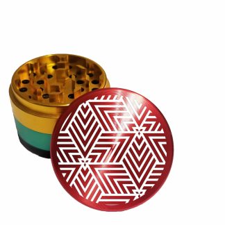 The Points Rasta Style Large Herb Grinder – Heavy Duty Aluminum Weed Grinder