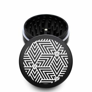 USA Made The Puck® Grinder: The Points, Black, 3.500 inch [90mm], 2 Piece